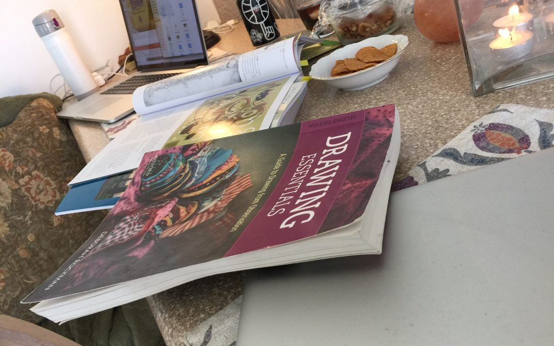 Books placed on a desk