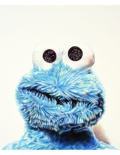 Kate Woodliff O'Donnell: Cookie Monster drawing